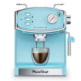 20 Bar Espresso Machine For Home- Professional Compact Espresso Maker With Milk Frother Steam Wand, Pressure Gauge & 54oz Large Water Tank, Low Noise