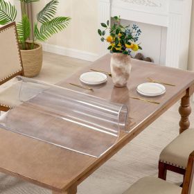 Table Cover 1.5 Mm Thick Clear PVC Desk Mat Protector Waterproof & Easy Cleaning Desk Pad Tablecloth For Office, Dining Room (Option: 1.5mm-32x71inches)