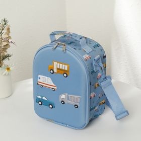 Cute Lunch Insulated Bag, Portable Outdoor Makeup Bag, Insulated And Cold, Suitable For Holding Lunch And Cold Drinks, Also A Cute Backpack For Childr (Option: Blue)
