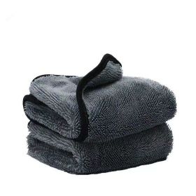 Towel Microfiber Car Beauty Car Towel Not Easy To Shed Hair Thickened Absorbent Seamless Car Cleaning Cloth (Option: Gray 1200G ãŽ¡-160X60CM)